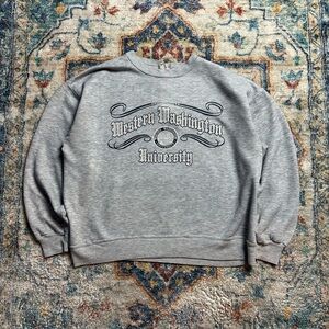 Vintage 1970s Eastern Washington University Crewneck Large